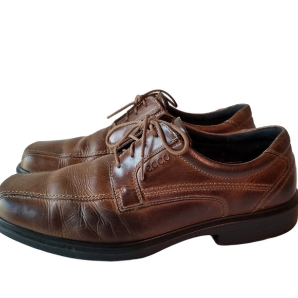 Ecco Helsinki Brown Leather Bike Toe 